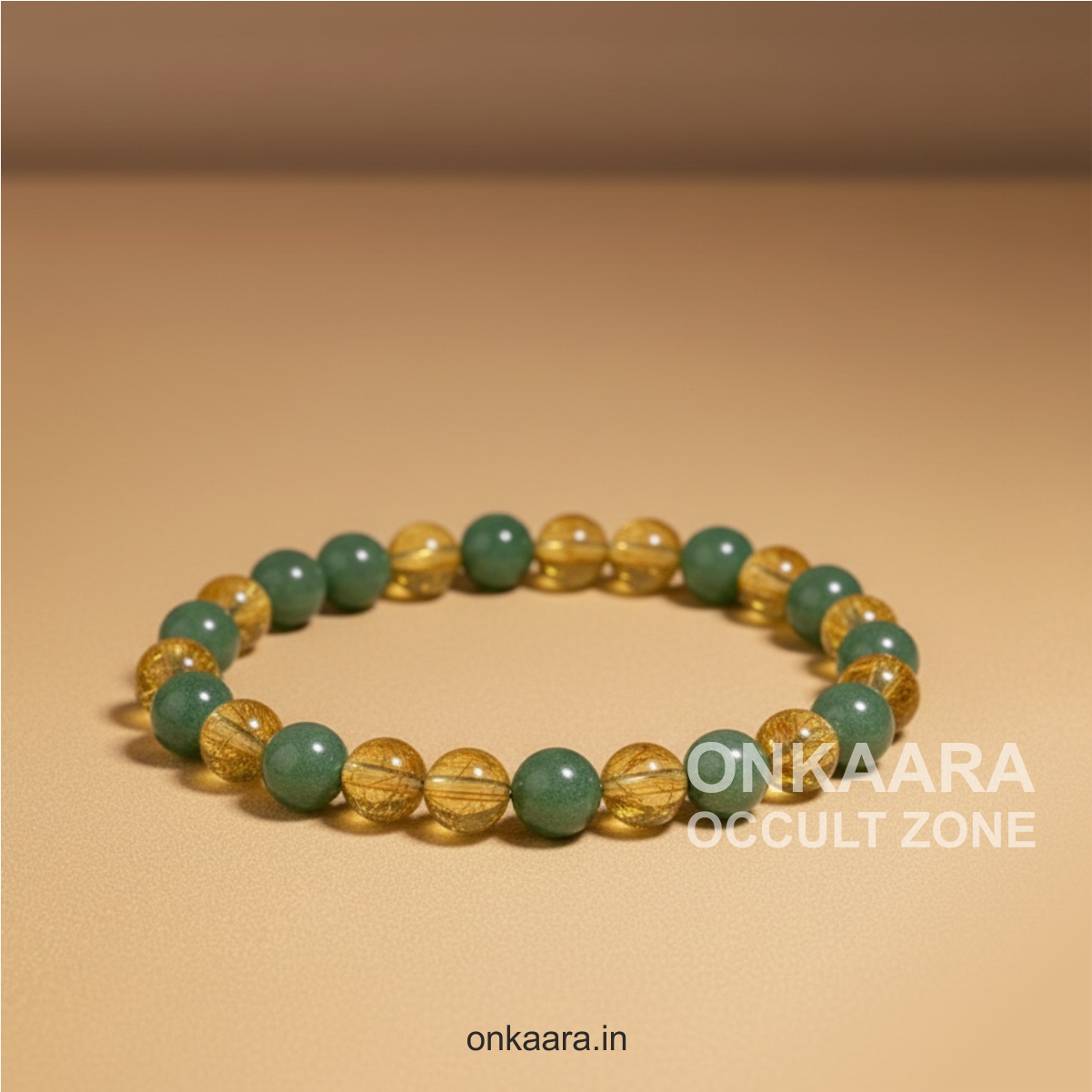 Yellow Citrine + Green Aventurine Combo Bracelet - Image 2